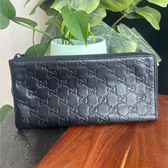 Gucci Handbags - Gucci Guccisima Zip Pouch Long Wallet